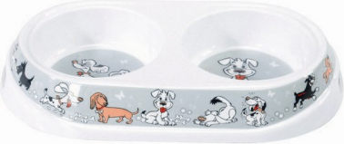 Camon Melamīna bļoda suņiem dubultā DOG 2x150ml