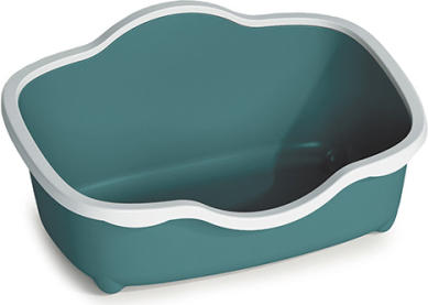 Stefanplast Kaķu tualete TRES CHIC Open (balts/angļu zaļš)