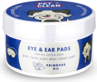 PET EYE/EAR WIPES 50gb - SALVETES DZĪVNIEKU AUSU UN ACU HIGIĒNAI UN TĪRĪŠANAI. IMPREGNĒTS AR HIPOALERĢISKU ORGANISKU SASTĀVU.