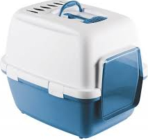 Stefanplast Kaķu tualete CATHY COMFORT(zilis/balts)