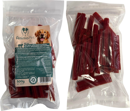 AnimaPet Jēra gaļas zobu kociņi ar glikozamīnu 10cm, 500 g