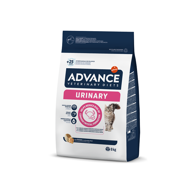 ADVANCE VET CAT URINARY 8.0KG - Barība kaķiem urīntrakta veselībai