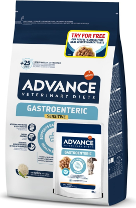 ADVANCE VETERINARY DIETS CAT GASTRO SENSITIVE 1.5 kg + 1WET