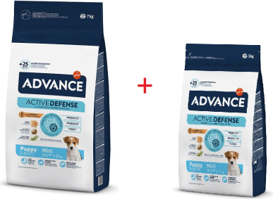 Advance dog mini puppy protect 7kg + Adv dog mini puppy 3,0kg