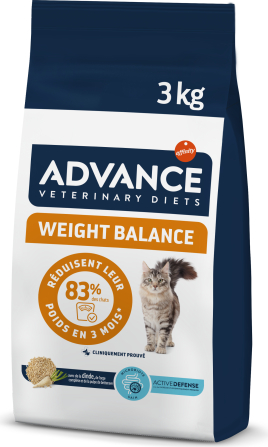 ADVANCE VETERINARY DIETS CAT WEIGHT BALANCE 3 KG - KAĶIEM SVARA KONTROLEI
