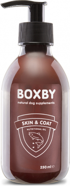 BOXBY NUTRITONAL OIL SKIN&COAT 250ML - UZTURA BAGĀTINĀTĀJS ĀDAI UN APMATOJUMAM