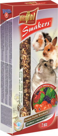 STANDARD Smakers forest fruits for rodents and rabbit 2pcs 90g - Vitapol nūjiņas ar meža ogām grauzējiem
